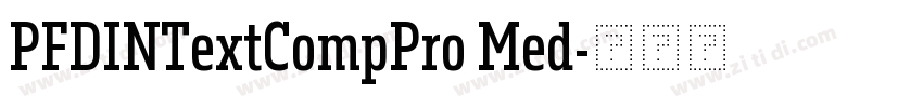 PFDINTextCompPro Med字体转换